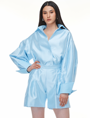 Regal Sky Blue Pantsuit