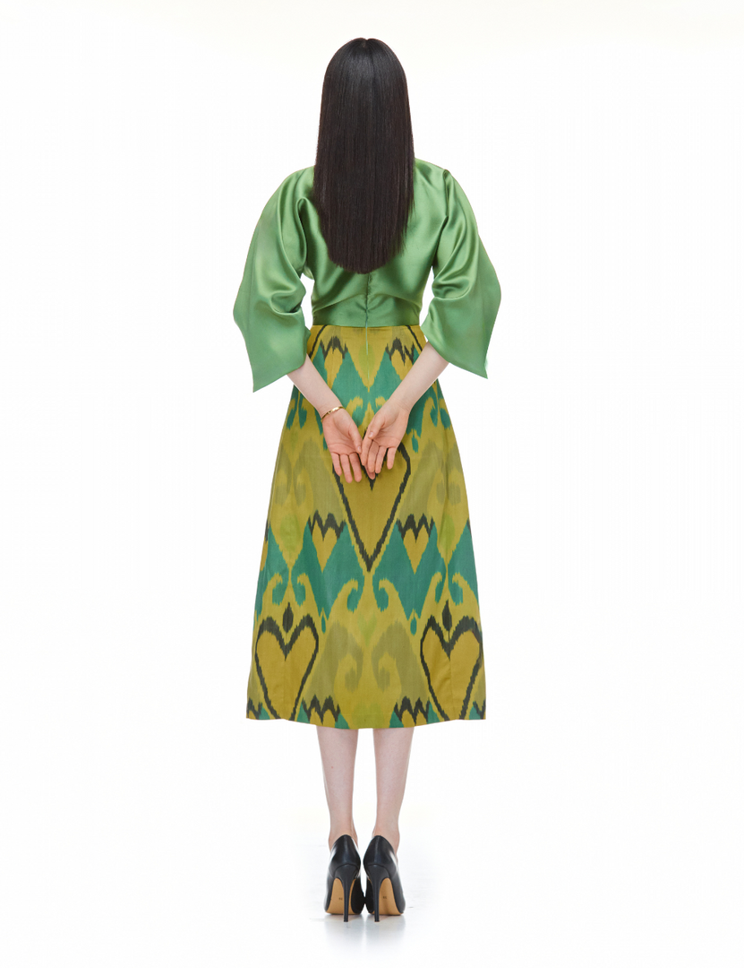 Celestial Silk Green Dress