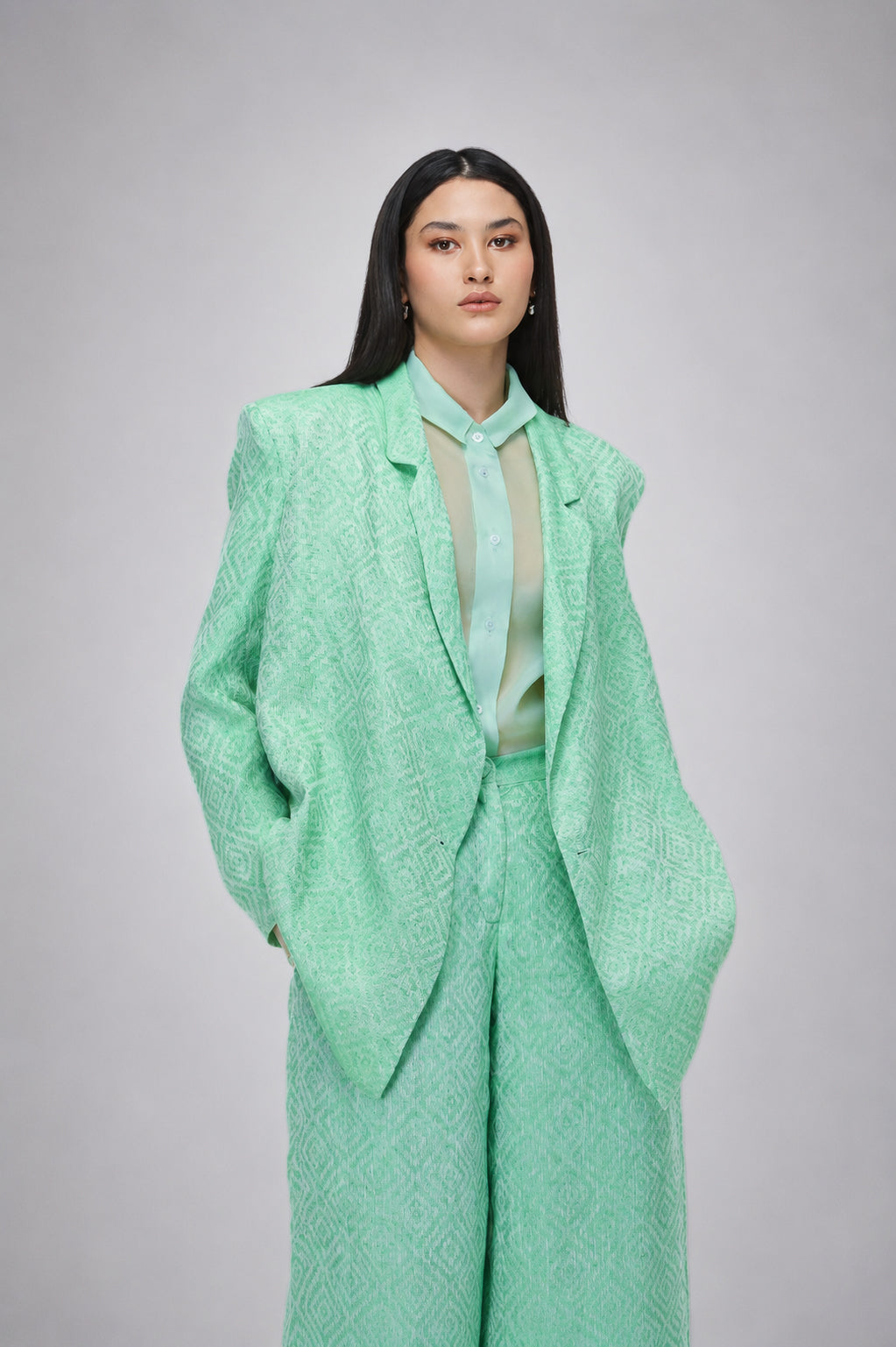 Mint Architectural Suit Set