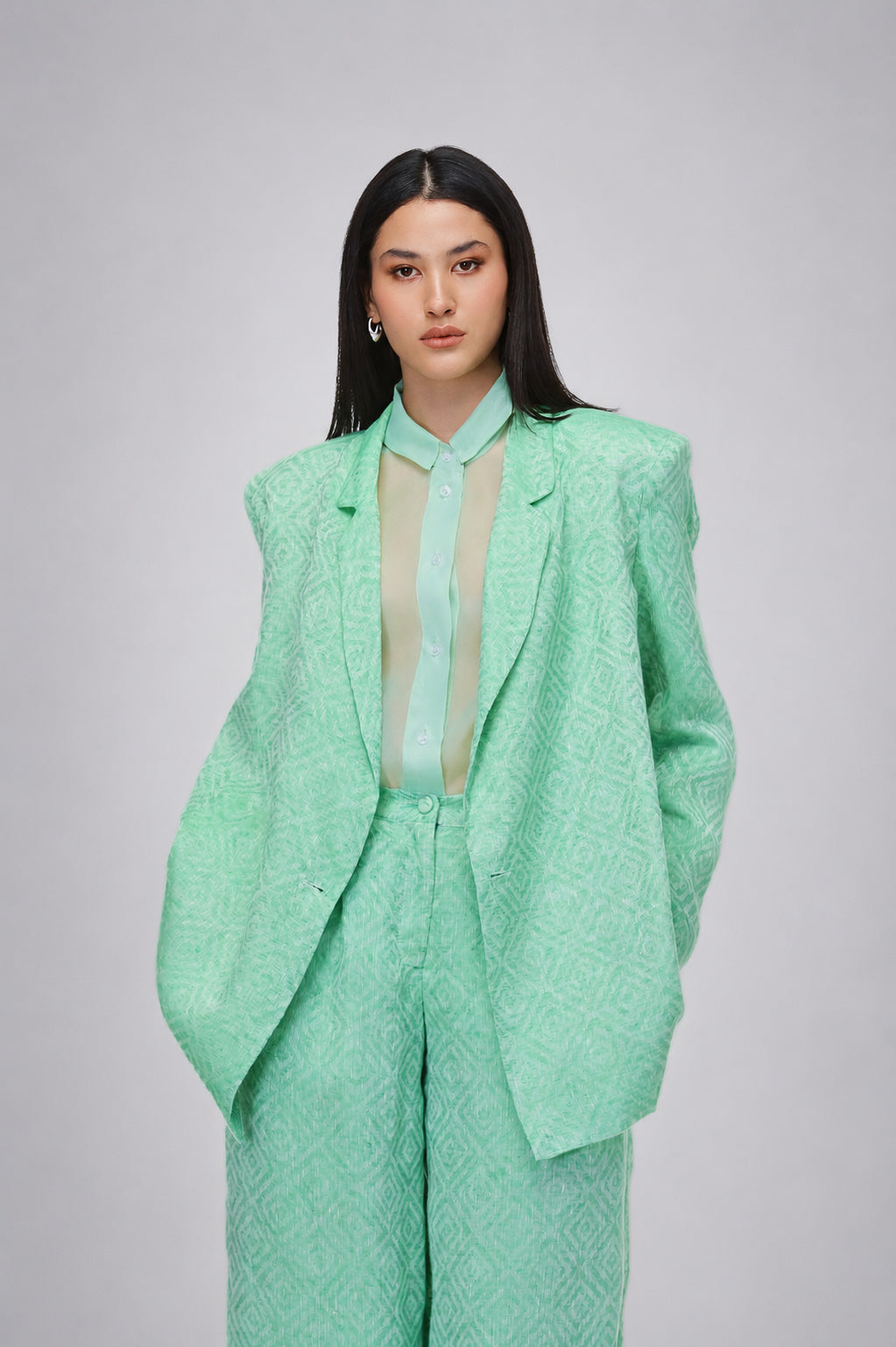 Mint Architectural Suit Set