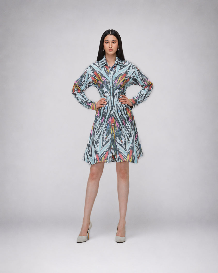 Ikat Silhouette Dress