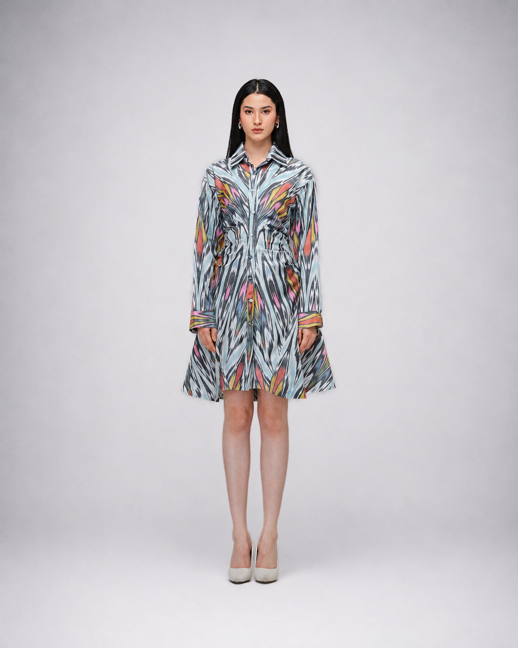 Ikat Silhouette Dress