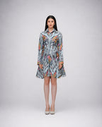Ikat Silhouette Dress