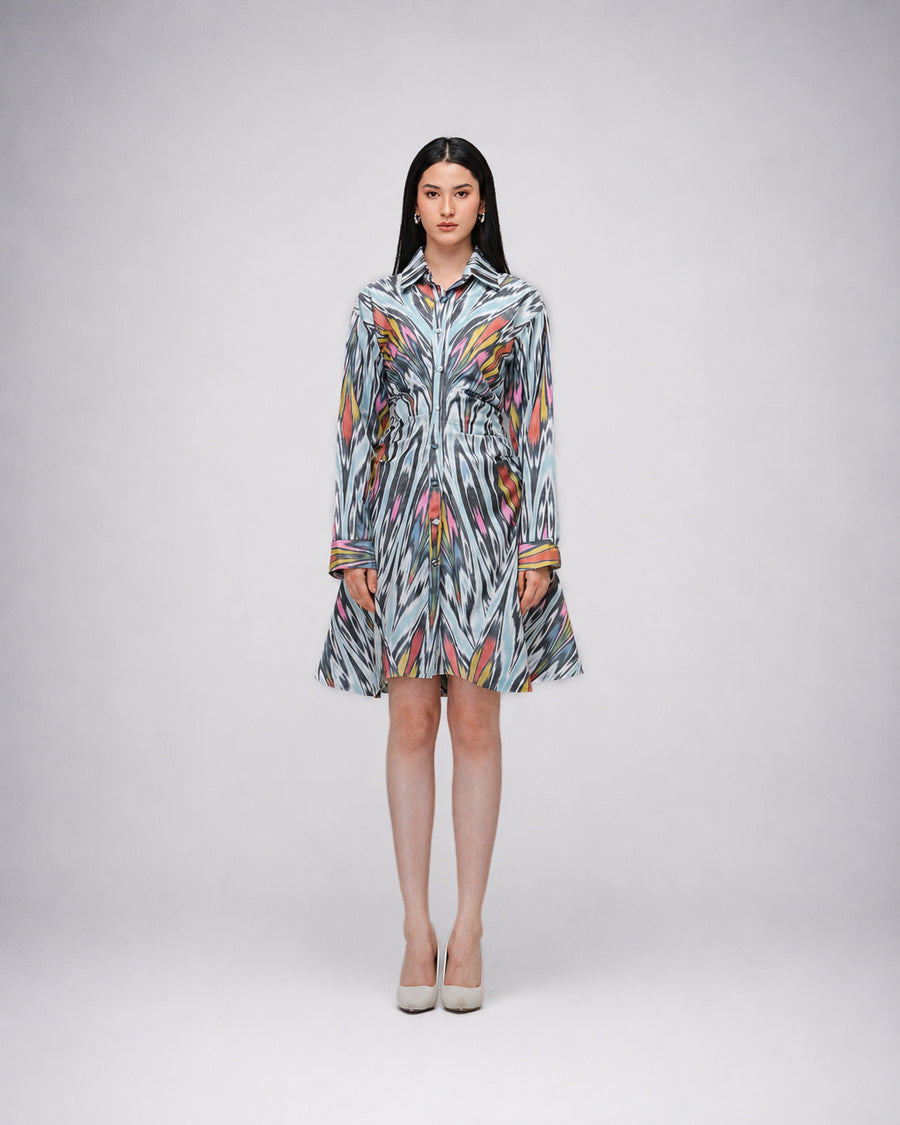 Ikat Silhouette Dress