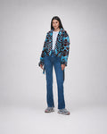 Turquoise Ethnic Pattern Jacket