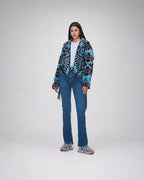 Turquoise Ethnic Pattern Jacket