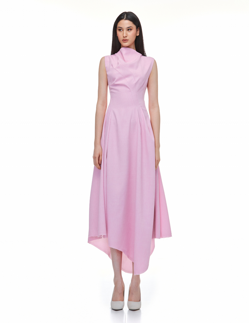 Pink Aura Midi Dress