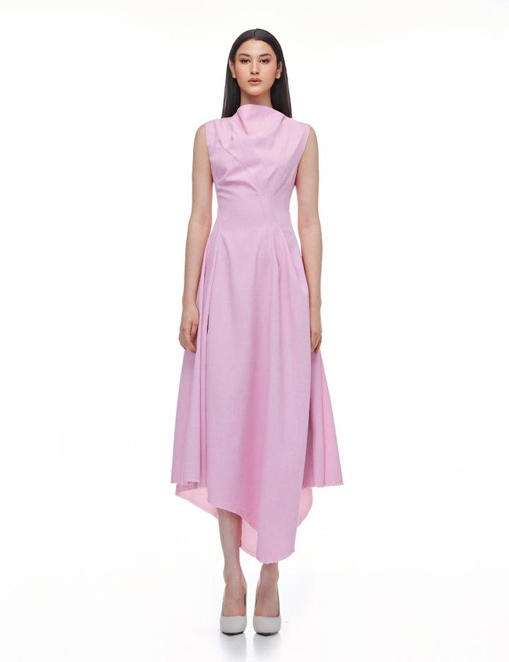 Pink Aura Midi Dress