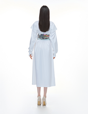 White Elegance Shirt Dress